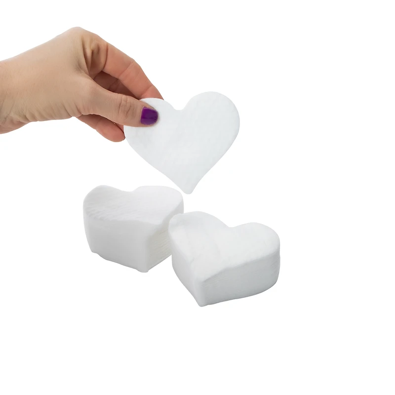 Simply Soft™ Heart-Shaped Cotton Pads 30-Count