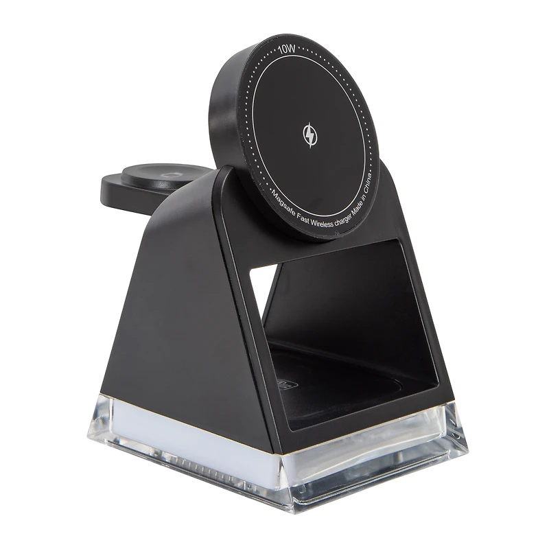 3 in 1 Wireless Charging Power Station With Light