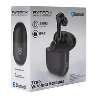 24-Hour True Wireless Earbuds With Mic & Case