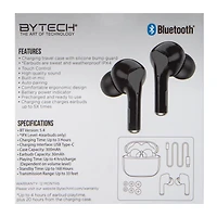 24-Hour True Wireless Earbuds With Mic & Case