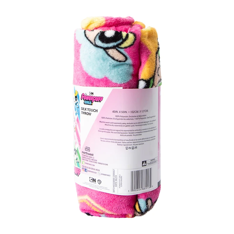 The Powerpuff Girls Silk Throw 40in x 50in
