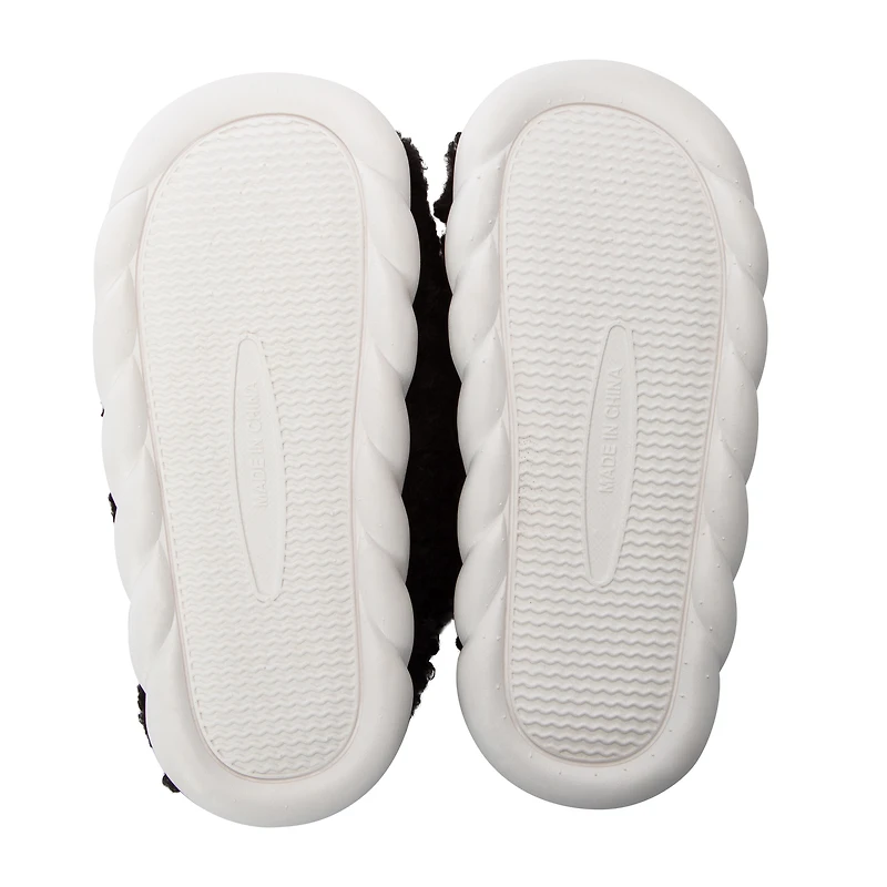 Ladies Fluffy Bow Slippers