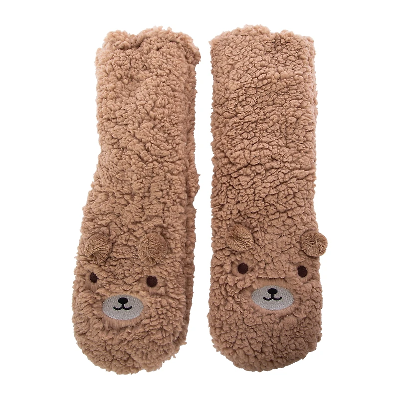 Critter Sherpa Slipper Socks