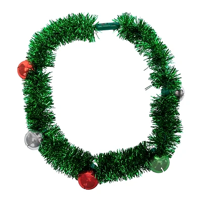 LED Tinsel Christmas Necklace