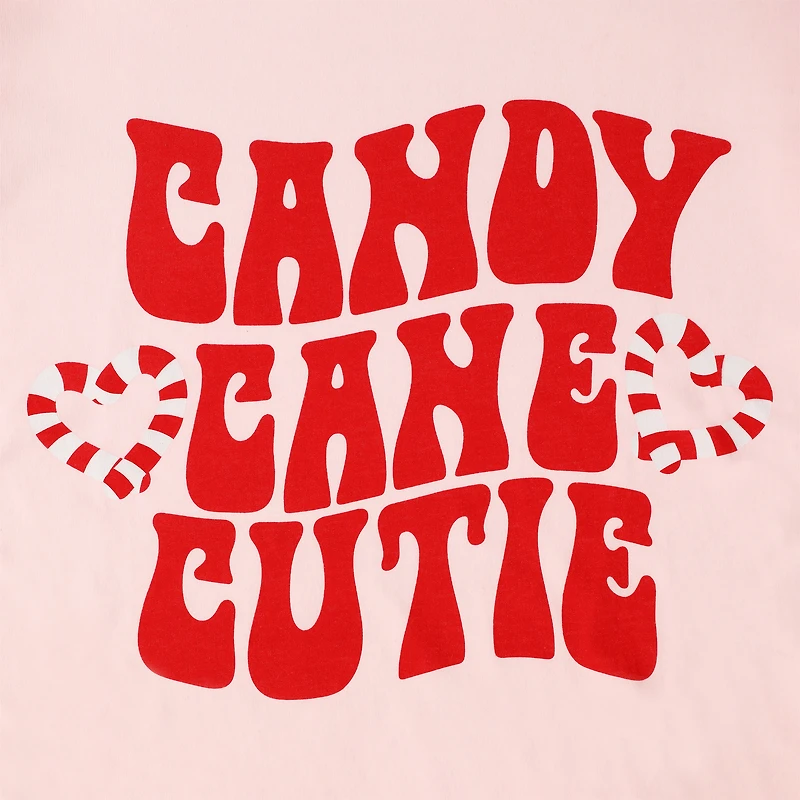 'Candy Cane Cutie' Christmas Graphic Tee