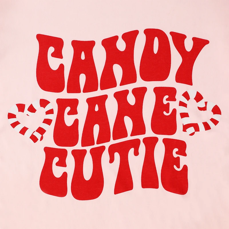 'Candy Cane Cutie' Christmas Graphic Tee