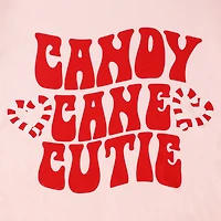 'Candy Cane Cutie' Christmas Graphic Tee