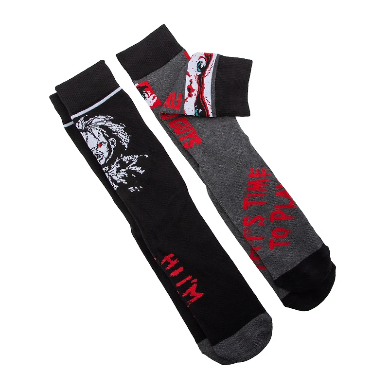 Chucky Mens Crew Socks 2-Pack