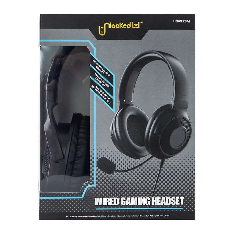 Unlocked Lvl™ Wired LED Gaming Headset With Mic