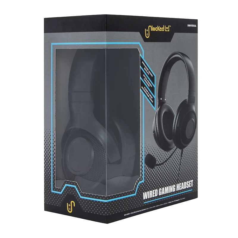 Unlocked Lvl™ Wired LED Gaming Headset With Mic
