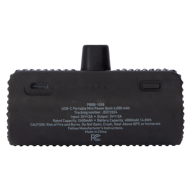 4000 mAh USB-C Portable Mini Power Bank