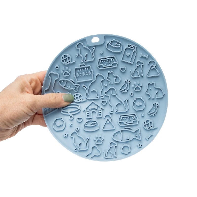 Round Pet Lick Mat Slow Feeder Distraction Toy
