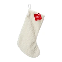 Fur Heart Christmas Stocking
