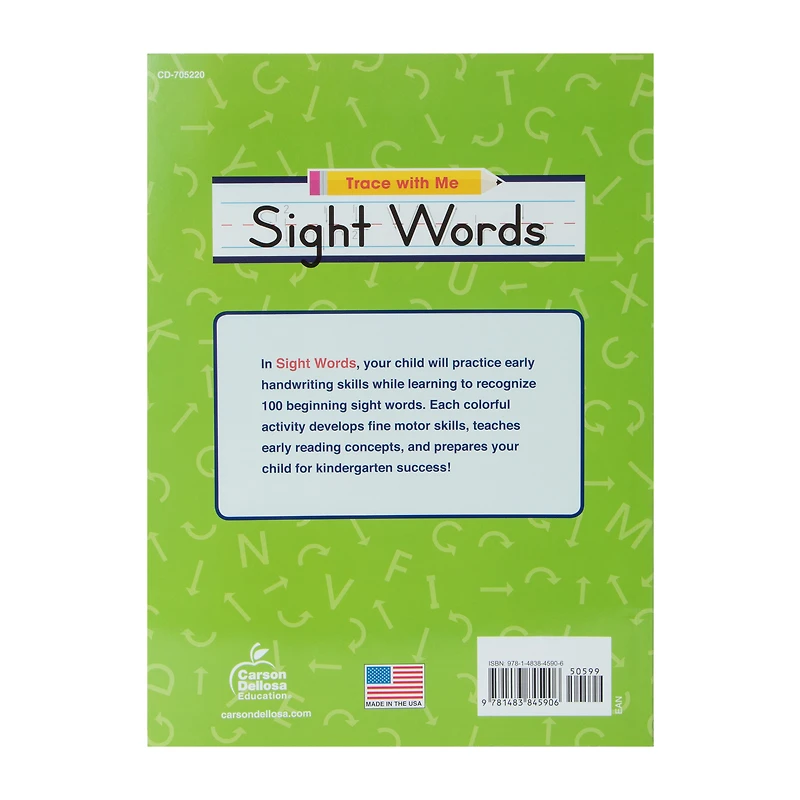 Kids Trace With Me Sight Words Book