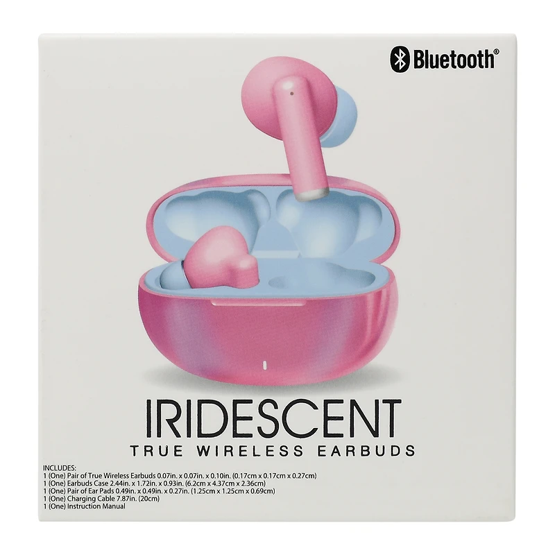 Iridescent True Wireless Earbuds & Case