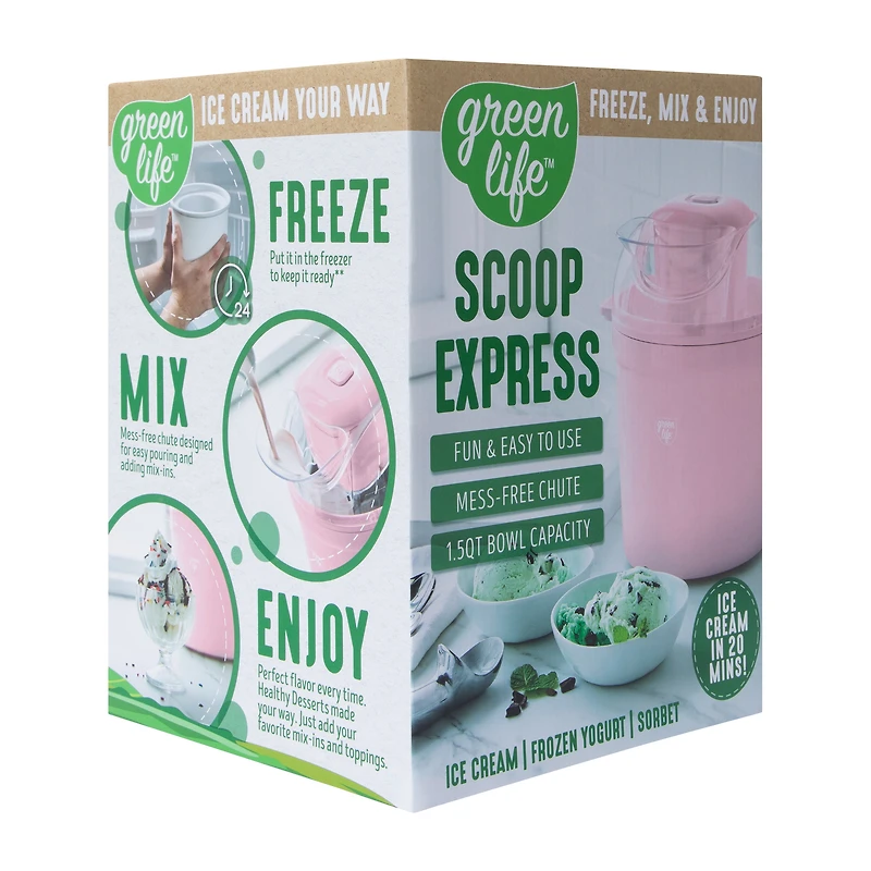 Green Life™ Scoop Express Ice cream Maker