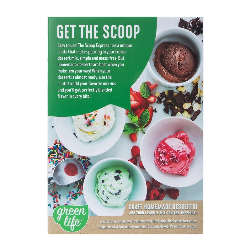 Green Life™ Scoop Express Ice cream Maker