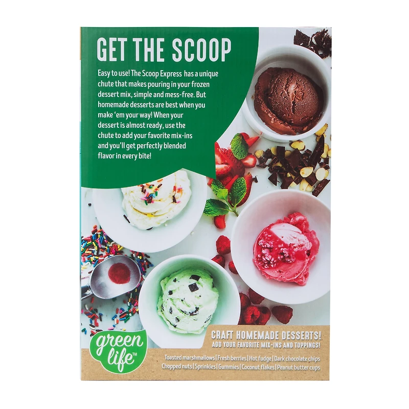 Green Life™ Scoop Express Ice cream Maker