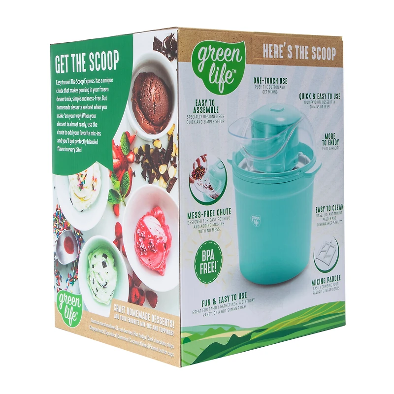 Green Life™ Scoop Express Ice cream Maker