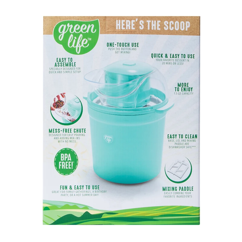 Green Life™ Scoop Express Ice cream Maker