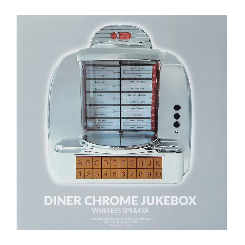 Diner Chrome Jukebox Wireless Speaker