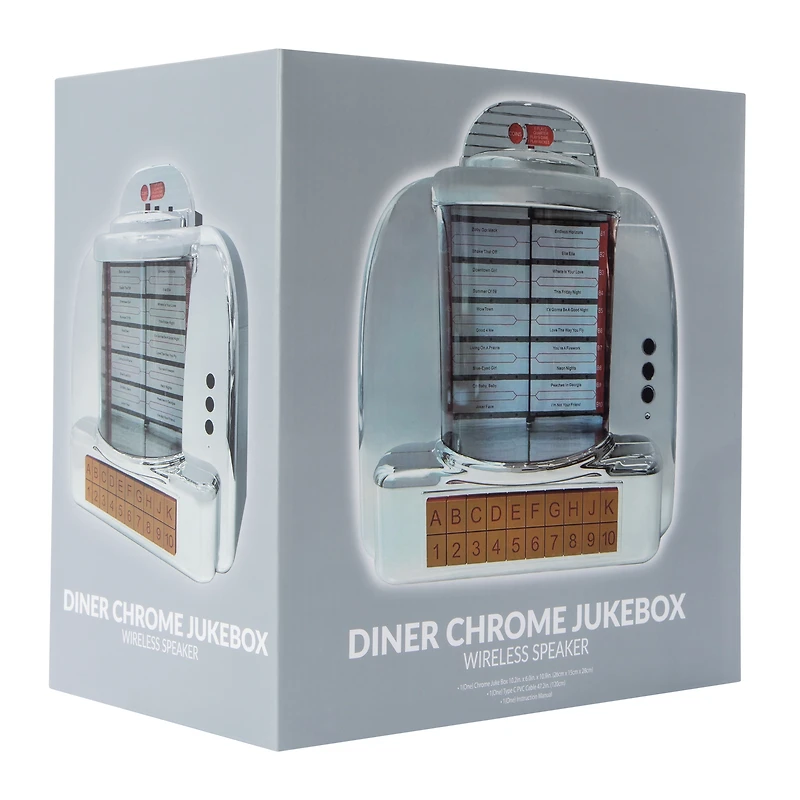 Diner Chrome Jukebox Wireless Speaker