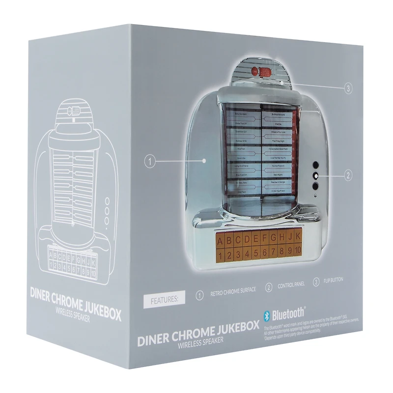 Diner Chrome Jukebox Wireless Speaker