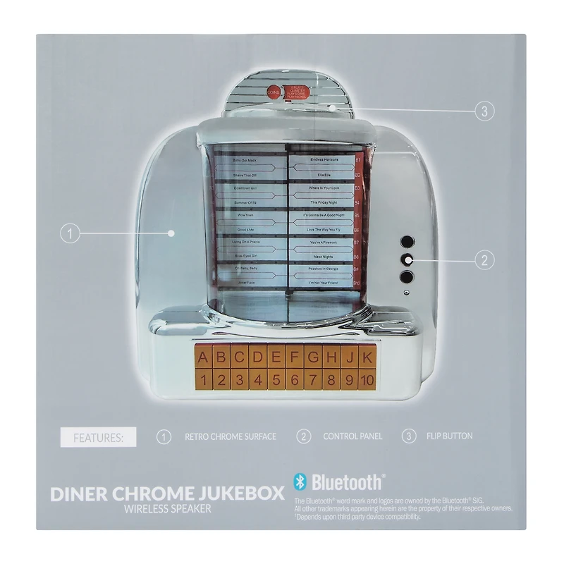 Diner Chrome Jukebox Wireless Speaker