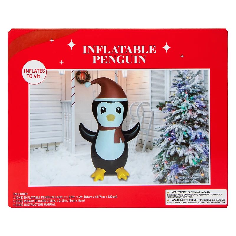 Inflatable Penguin Christmas Decor