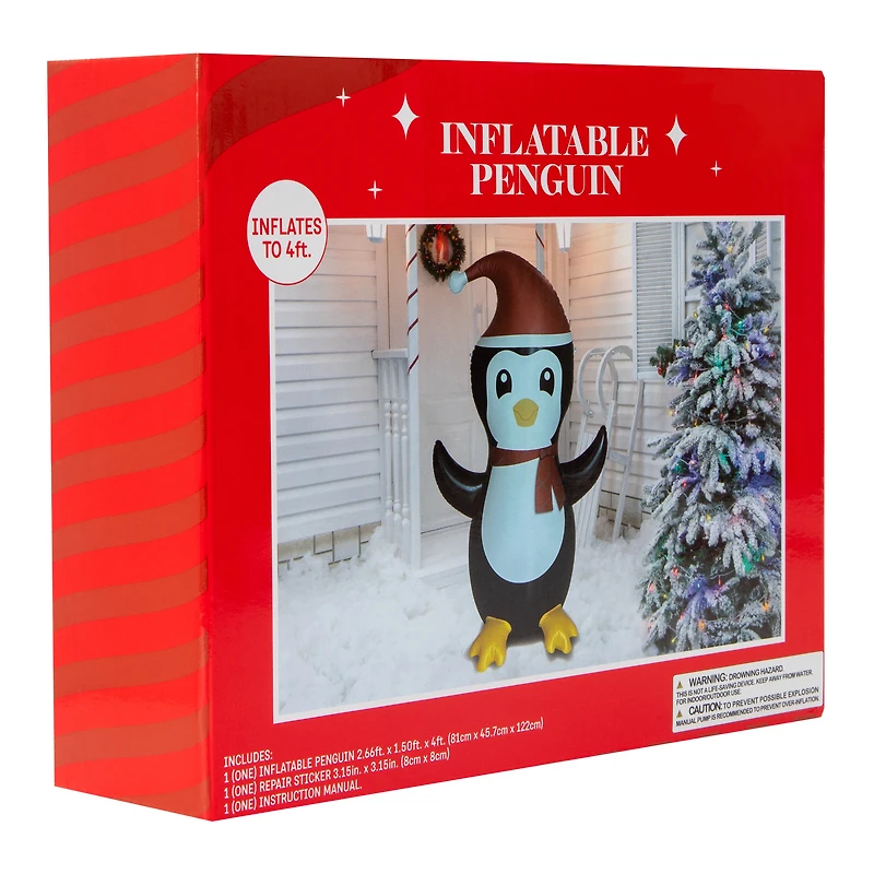 Inflatable Penguin Christmas Decor