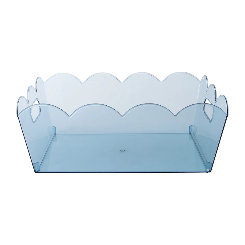 Scallop Plastic Storage Bin