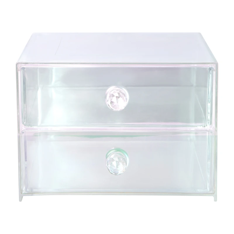 Iridescent Cosmetic 2-Storage Drawers