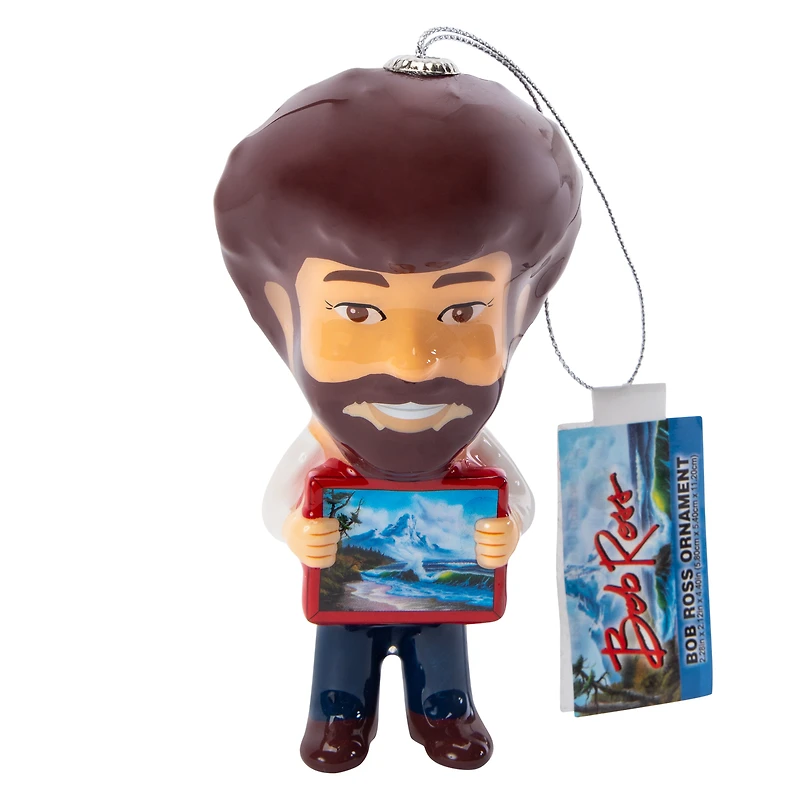 Bob Ross Christmas Ornament
