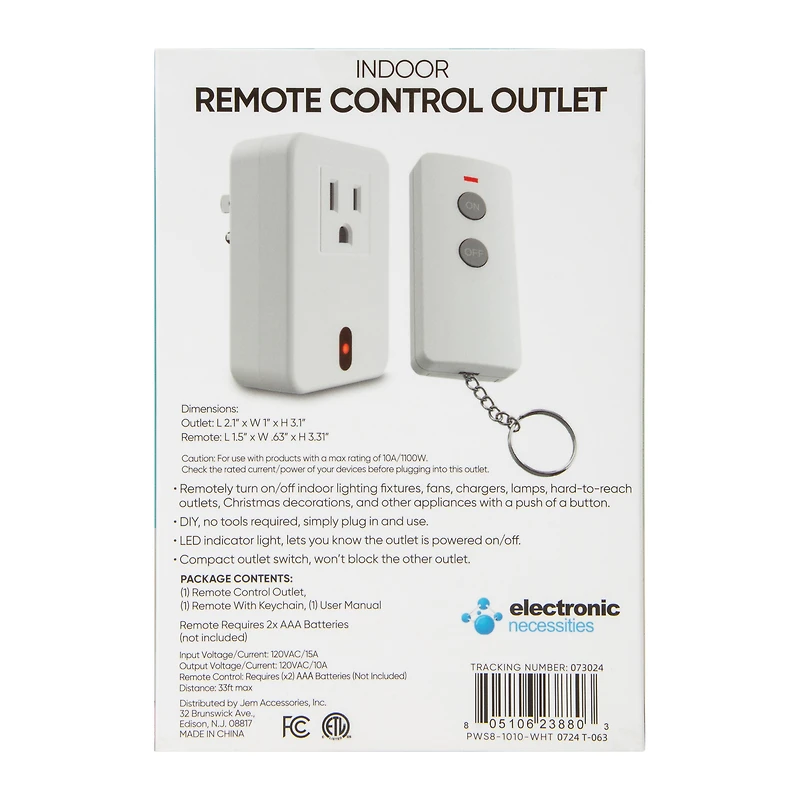 Indoor Remote Control Outlet