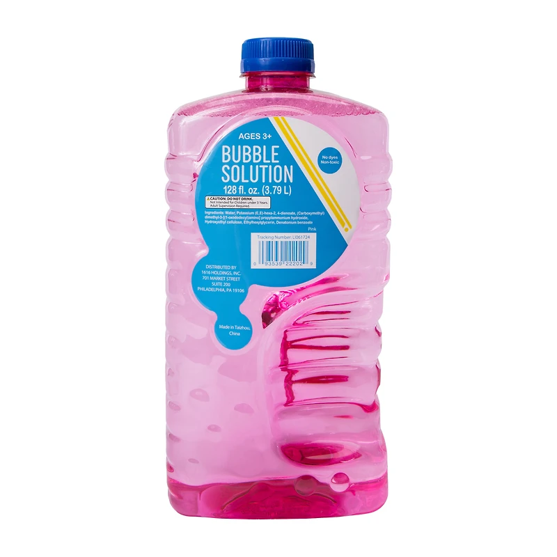 Pink Bubble Solution 128oz