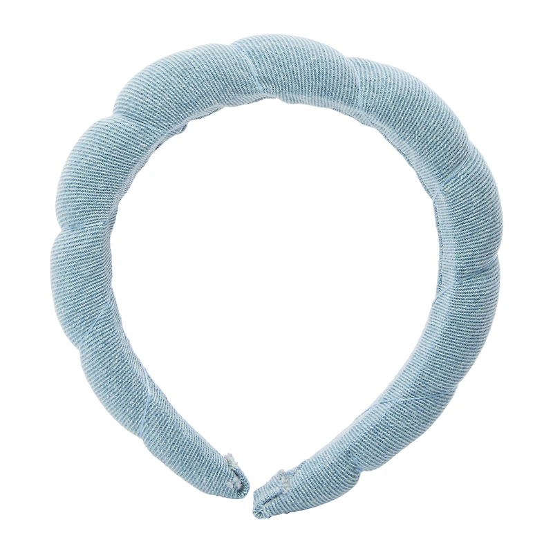 Denim Bubble Headband