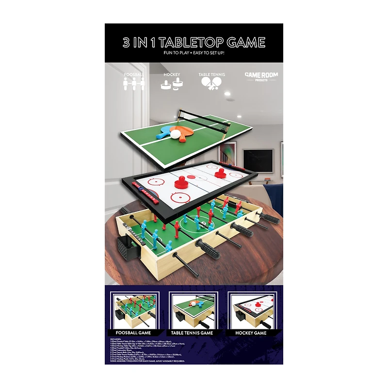 3-In-1 Tabletop Game