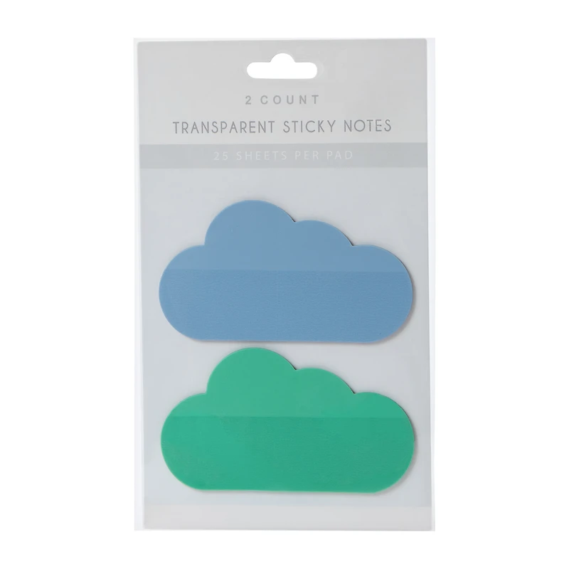 Transparent Sticky Notes 2-Count