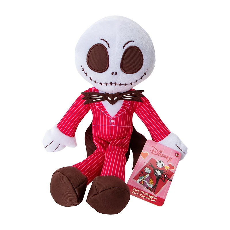 Disney Tim Burton's Nightmare Before Christmas Jack Skellington Valentine Plush