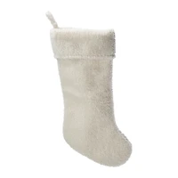 Solid Sherpa Christmas Stocking