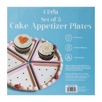 Cake Appetizer Plates 5-Set