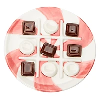 Tic Tac Toe Ceramic Board Game And Pieces