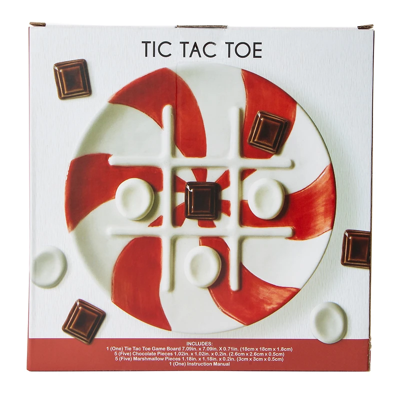 Tic Tac Toe Ceramic Board Game And Pieces