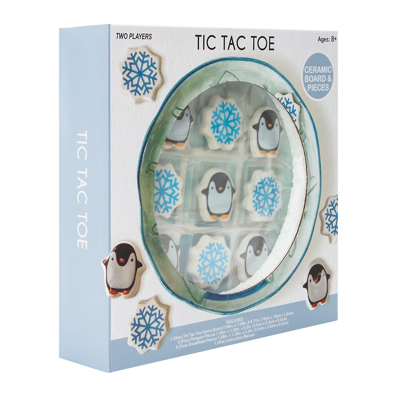 Tic Tac Toe Ceramic Board Game And Pieces