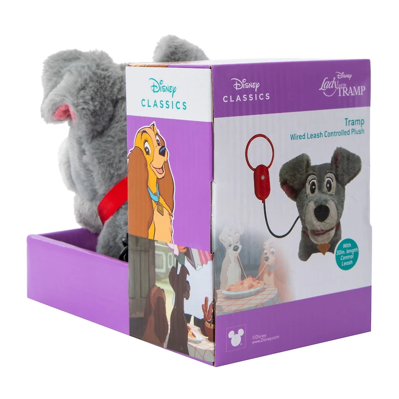 Disney Wire Leash Controlled The Tramp Plush Toy