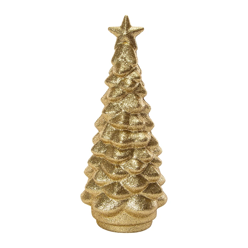 Glitter Tabletop Christmas Tree 4in x  9.4in