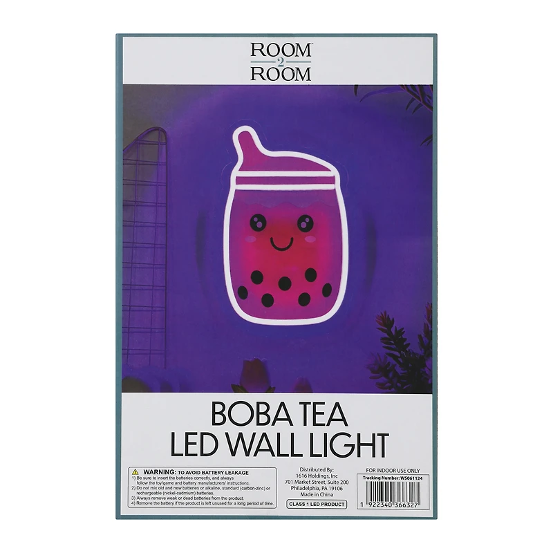 Boba Tea LED Wall Light