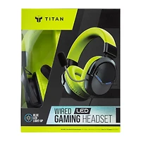 Titan Wired LED Gaming Headset With Mic