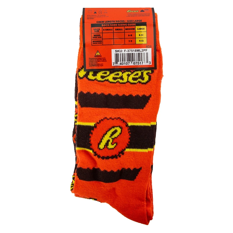 Reese's Crew Socks 2-Pairs