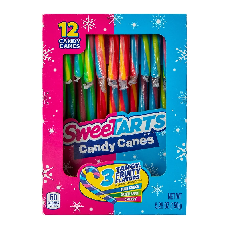 Sweetarts Candy Canes 12-Pack